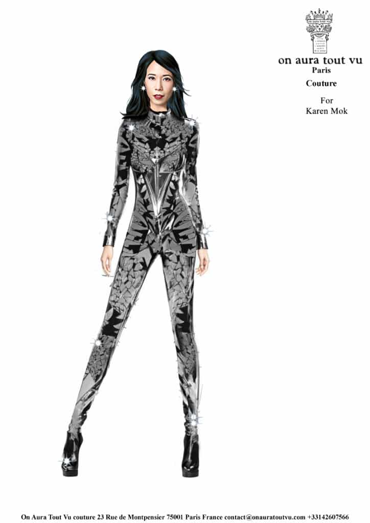 karen Mok x On Aura Tout Vu sketch outfit for the big big show